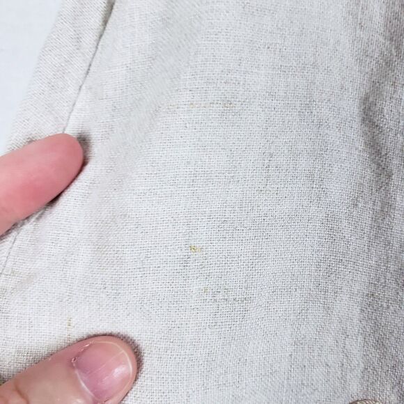 J Jill Linen Skirt Womens 16 Embroidered Romantic Boho Cottagecore Shabby Chic - Picture 6 of 12